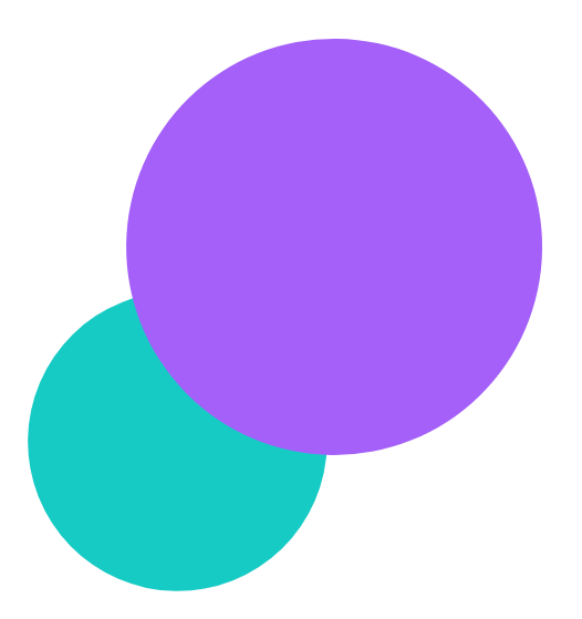 Cercle violet et bleu